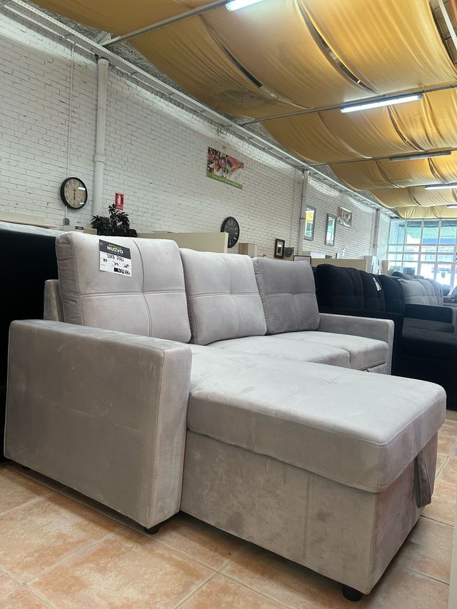 Sofá cama chaise longue moderno GRIS