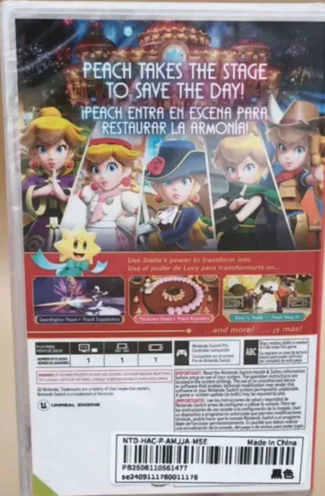 Precintado. Princess Peach Showtime!