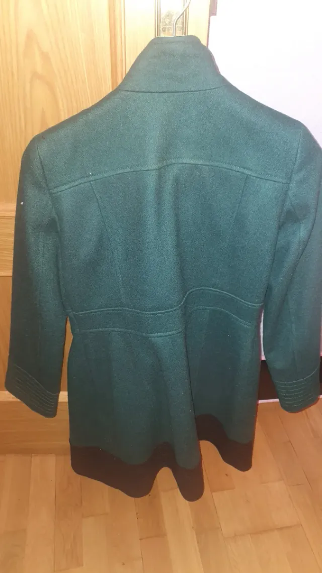 Abrigo paño verde chica