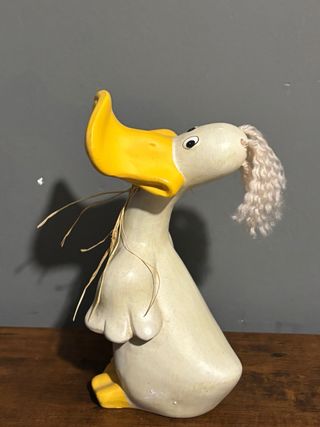 Figura de Pato Cerámica Decorativa