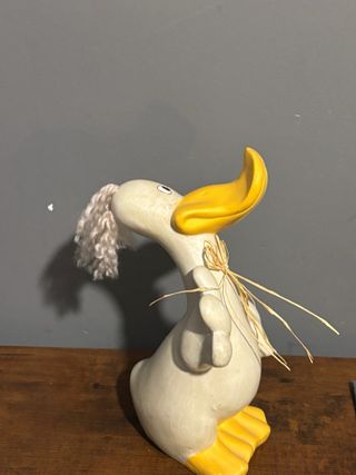 Figura de Pato Cerámica Decorativa