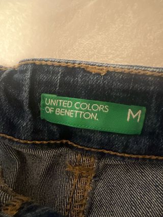 Pantalón corto vaquero Benetton azul