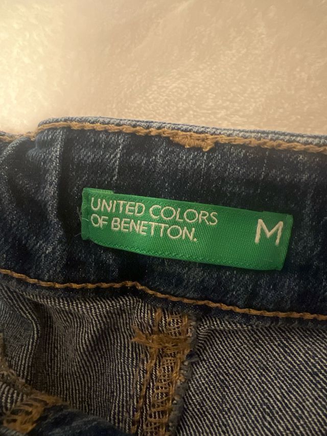 Pantalón corto vaquero Benetton azul
