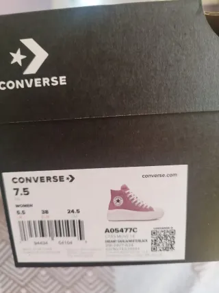 Converse plataforma rosas nuevas