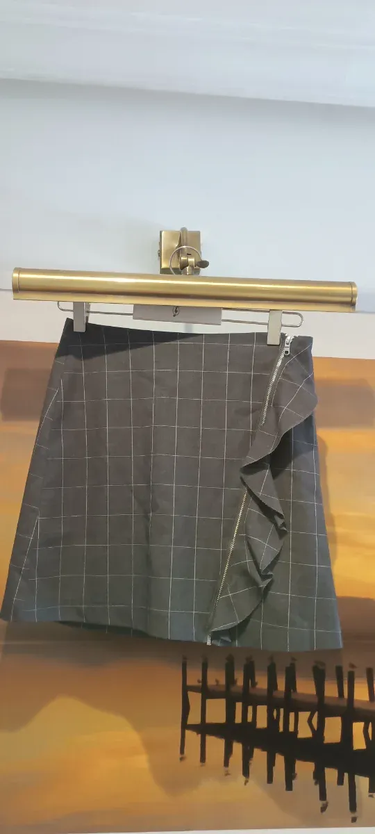 Falda Springfield cuadros volantes cremallera