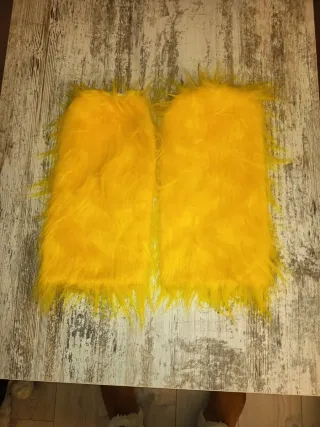 Calentadores amarillos para disfraces, talla única