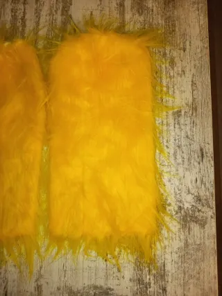 Calentadores amarillos para disfraces, talla única