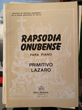 Partitura Rapsodia Onubense Primitivo Lazaro