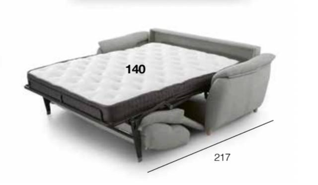 Sofá Cama Amore Gris Tela