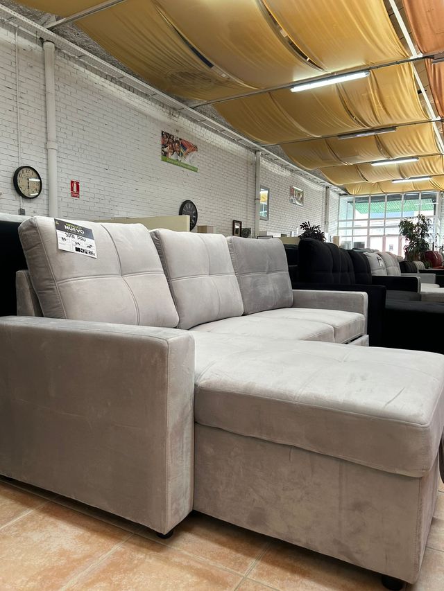 Sofá cama chaise longue moderno GRIS