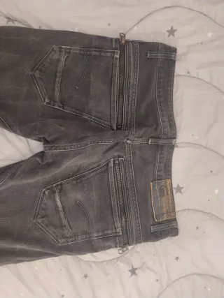 Pantalón G-Star Talla 33-34 Gris. ARC ZIP 3D SLIM