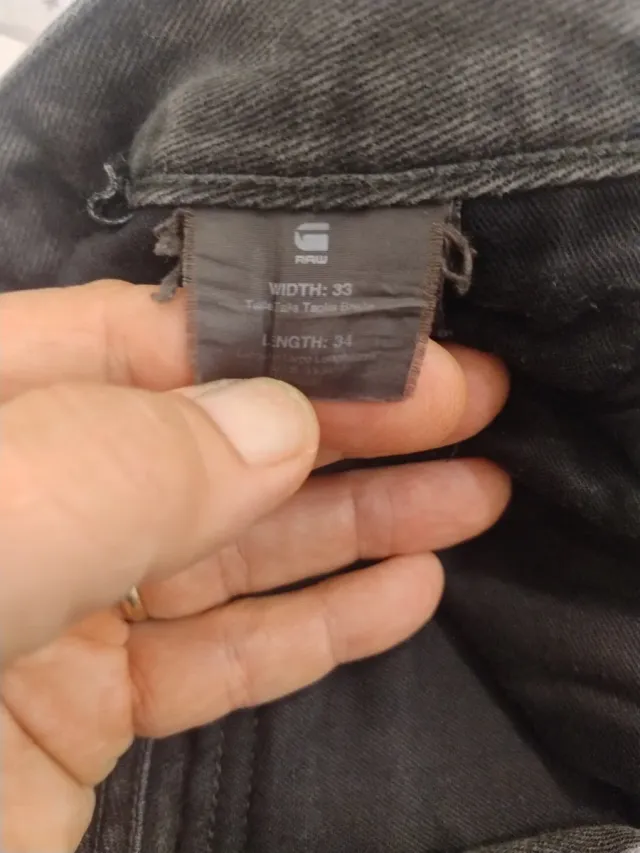 Pantalón G-Star Talla 33-34 Gris. ARC ZIP 3D SLIM