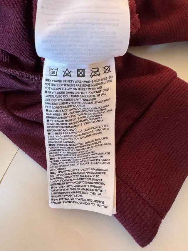 Felpa Nike Dri-FIT con cappuccio Bordeaux L