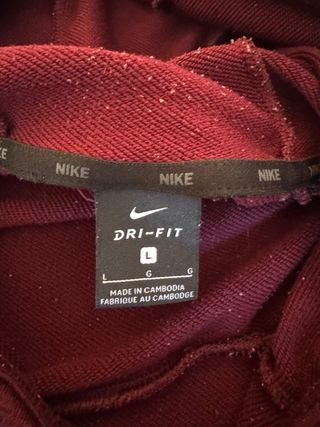 Felpa Nike Dri-FIT con cappuccio Bordeaux L
