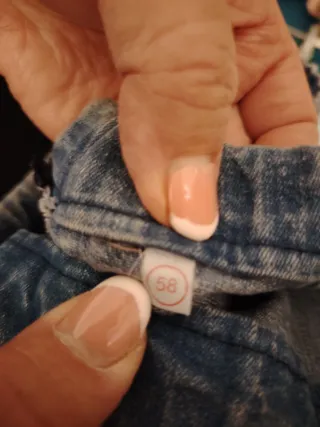 Falda vaquera elástica