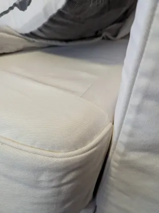 Sofá Cama 2 Plazas Blanco 150x90x85