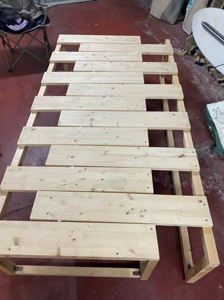 Somier camper de madera