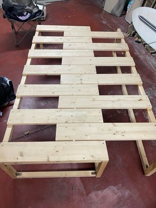 Somier camper de madera