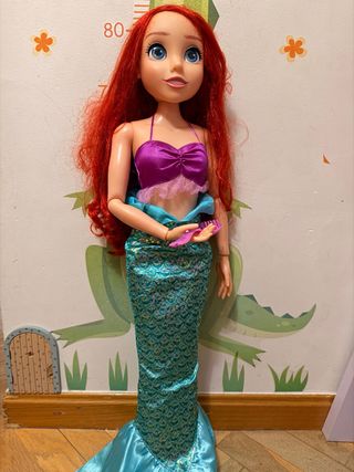 Muñeca Princesa Disney Ariel Sirenita Disney 80cm