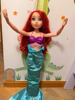 Muñeca Princesa Disney Ariel Sirenita Disney 80cm