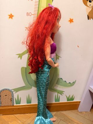Muñeca Princesa Disney Ariel Sirenita Disney 80cm