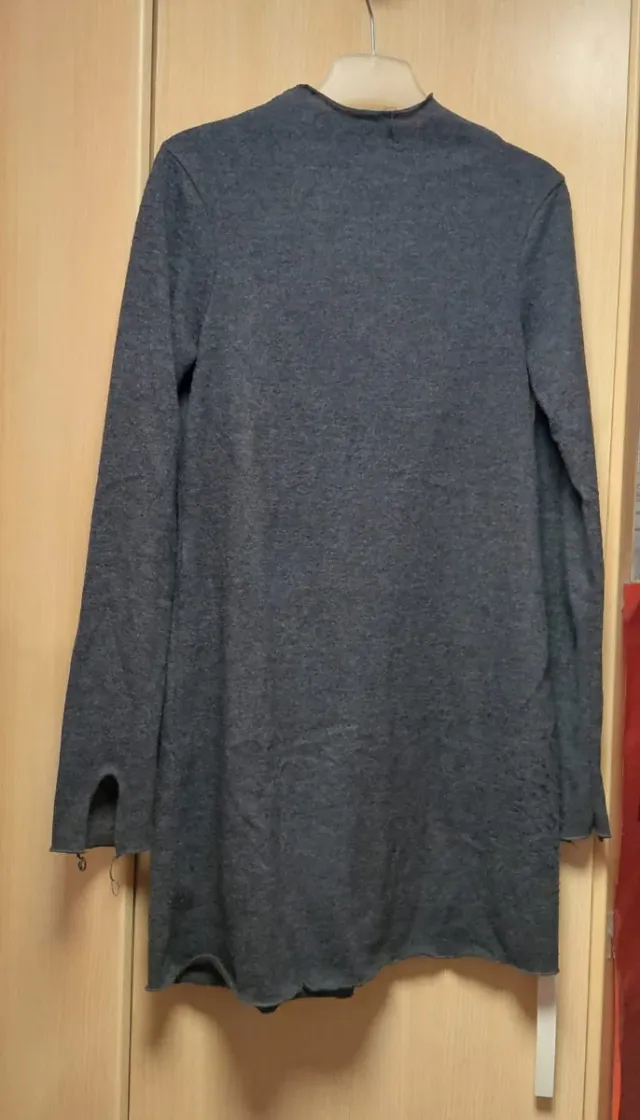 Vestido gris manga larga