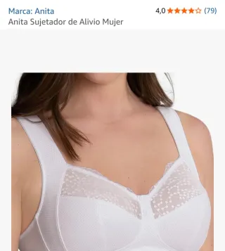 Sujetador Anita talla 75D. Blanco sin estrenar