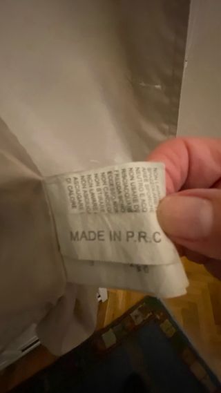 Gabardina corta beige talla XL