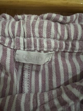 Pantalón pijama Oysho rayas morado L + regalo.