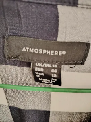 Camisa cuadros Atmosphere Talla M
