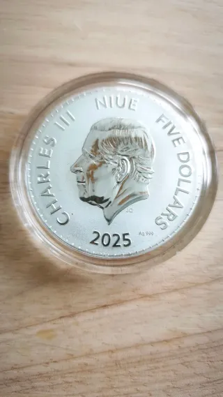 Moneda Plata 2 Oz Año Serpiente Niue 2025 500 unid