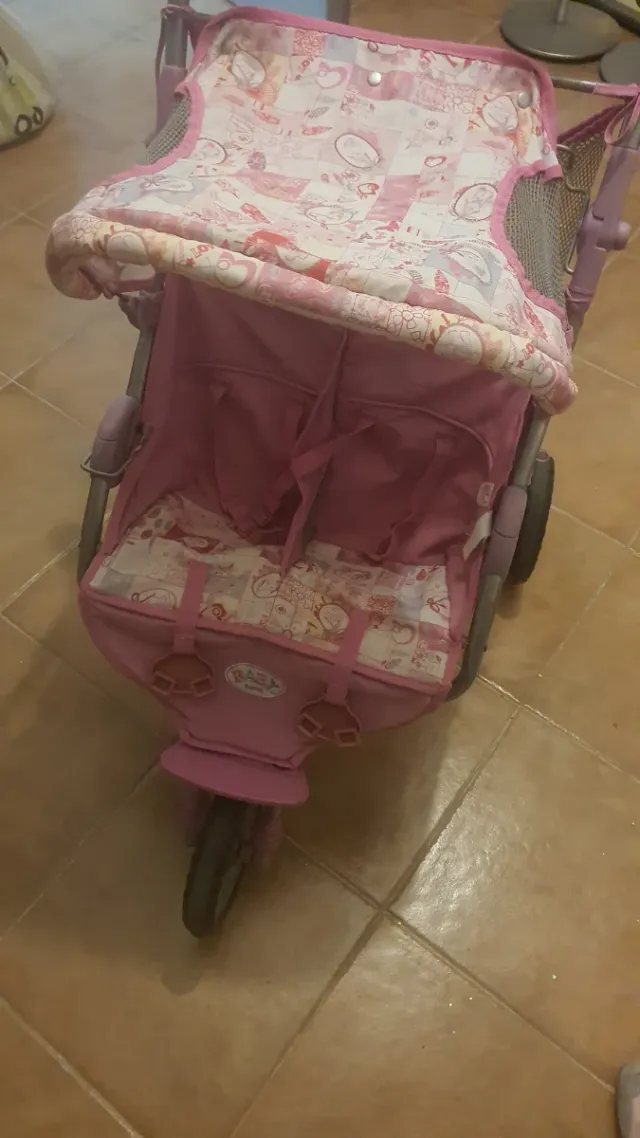 Carro muñecas gemelar