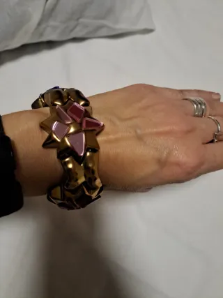 Pulsera Bimba y Lola estrellas metálica