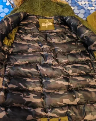 Parka Polinesia Talla S Verde Militar