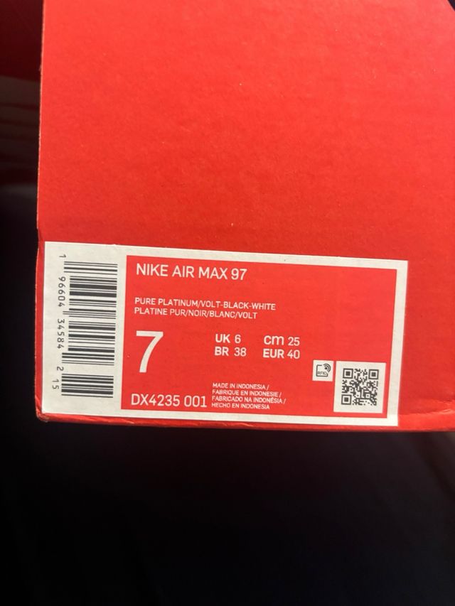 Nike Air Max 97 Negro y Verde Neón