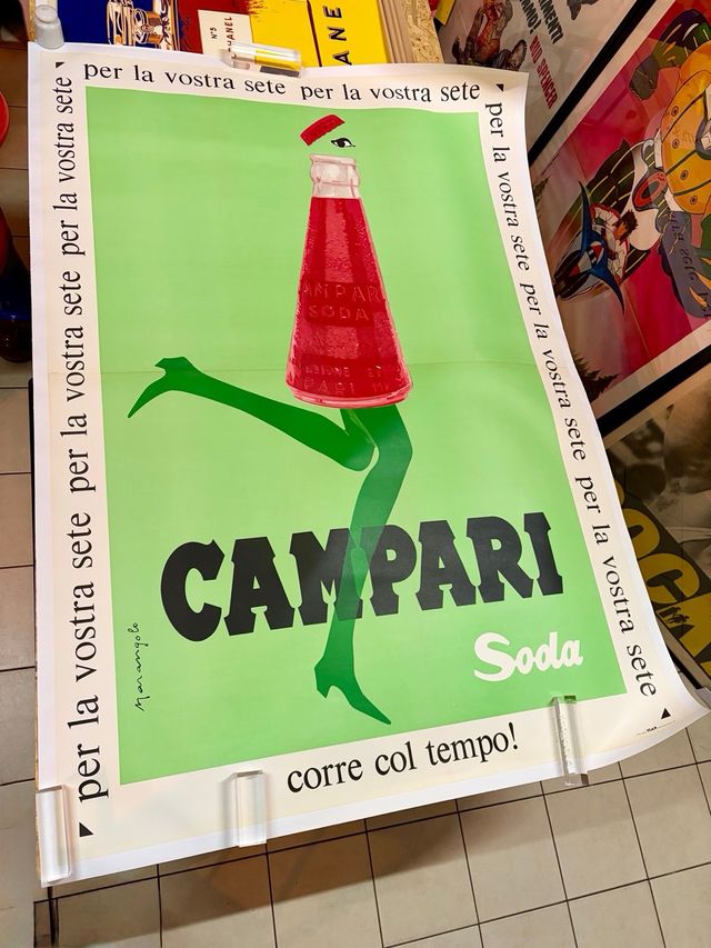 Manifesto Campari Soda Marangolo Franz