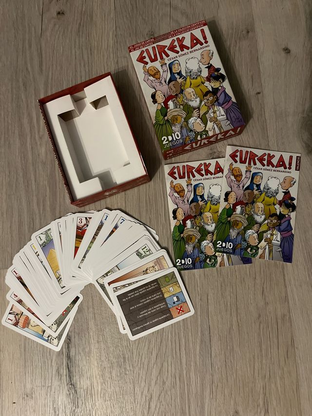 Juego de cartas Eureka! César Gómez Bernardino