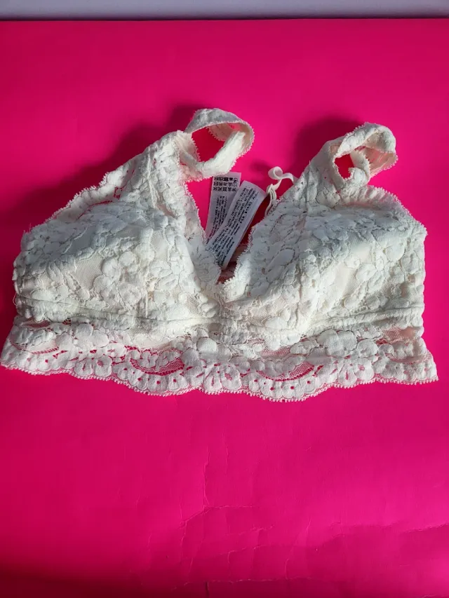 Sujetador encaje negro y blanco