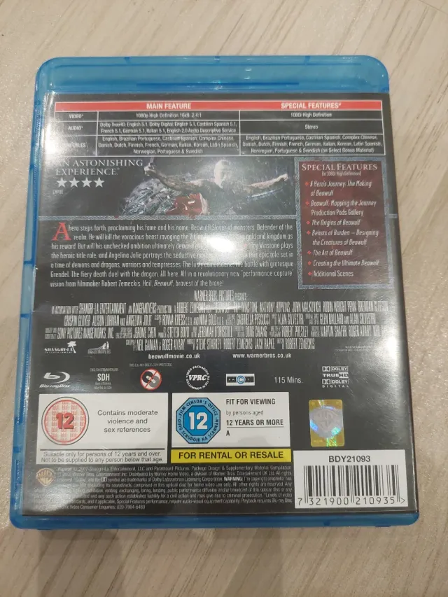 Beowulf Director's Cut Blu-ray