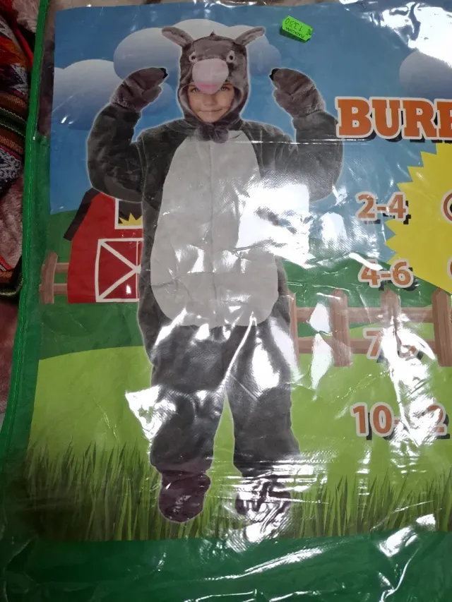 Disfraz del burro gris