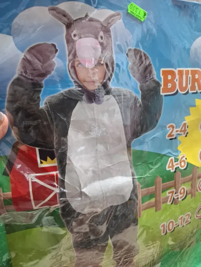 Disfraz del burro gris