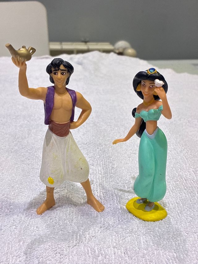 Figuras PVC Yasmin y Aladín Disney