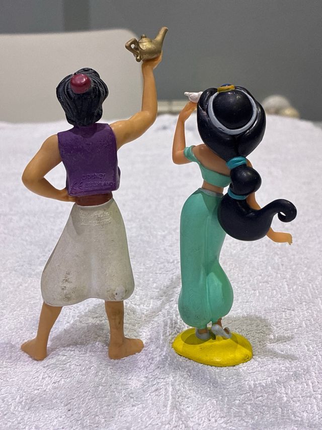 Figuras PVC Yasmin y Aladín Disney