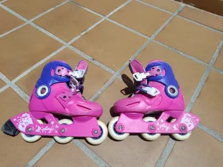 Patines en línea rosas y azules n° 26