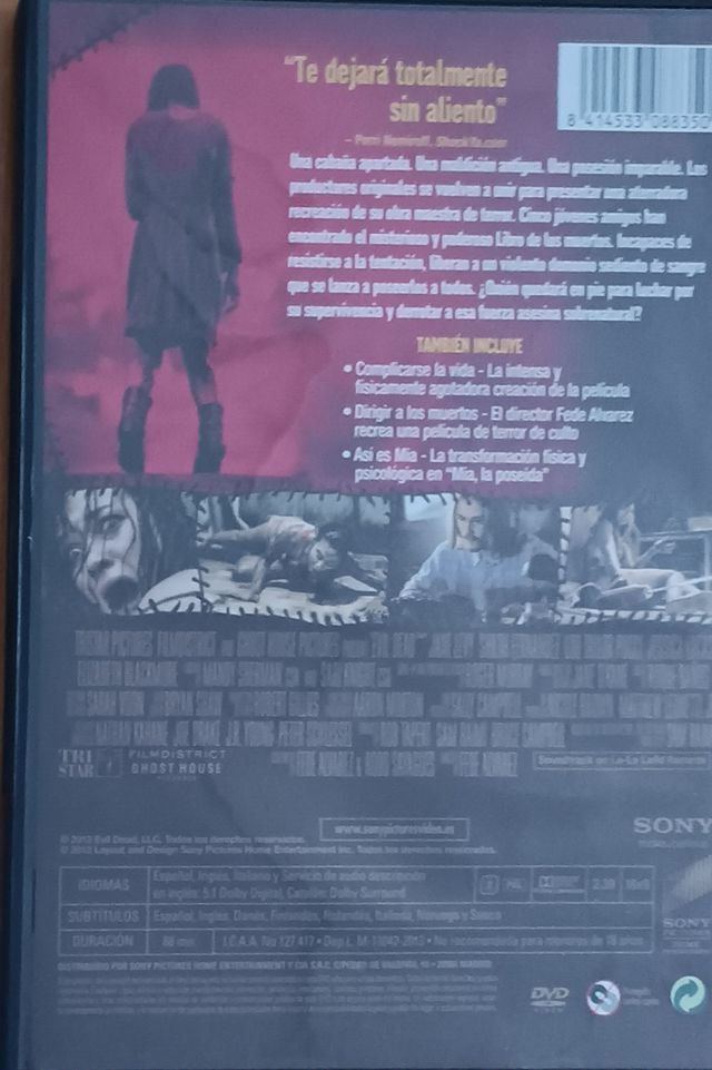 DVD Posesión Infernal (Evil Dead) Terror