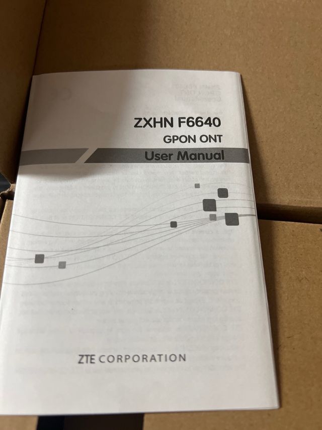 Router ZTE ZXHN F6640 Nuevo