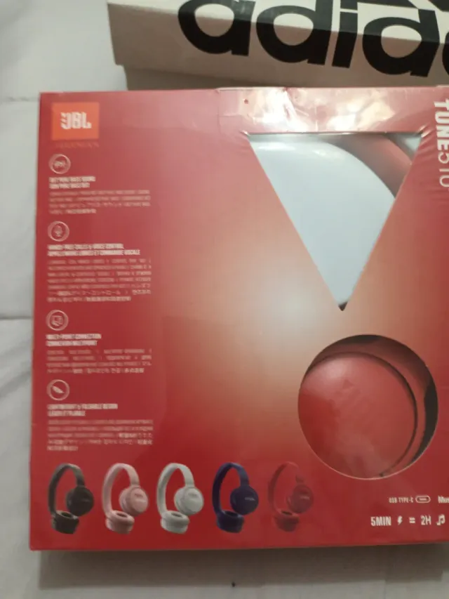 Auriculares JBL Pure Bass Wireless Rojos