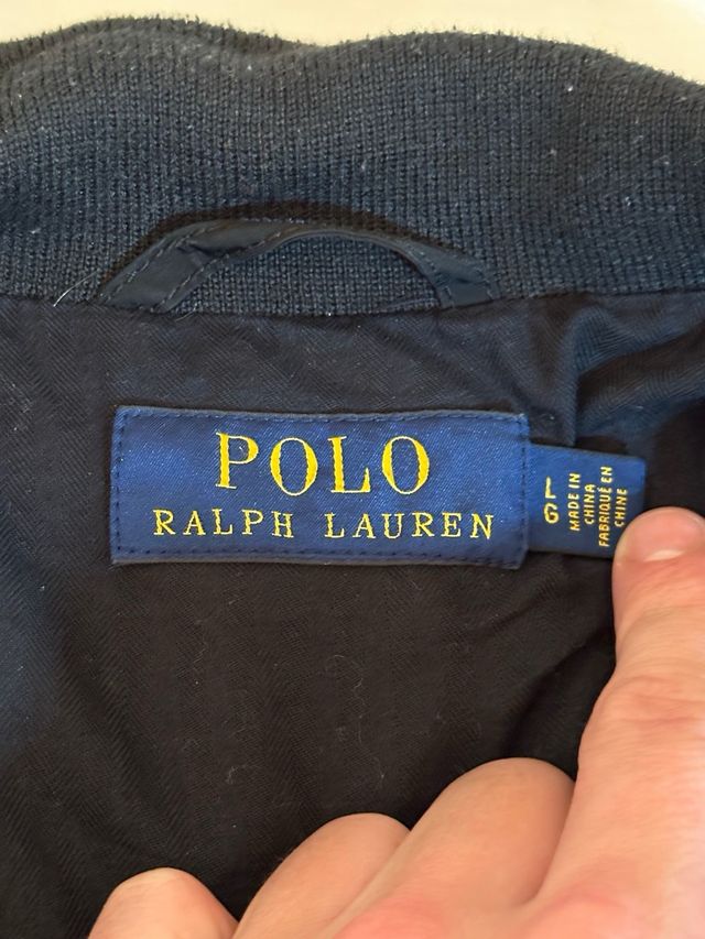 Chaqueta Bomber Ralph Lauren Talla L Negra