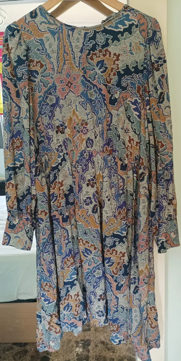 Vestido Zara Estampado Multicolor
