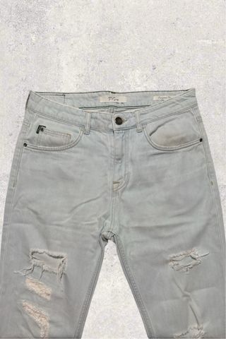 Pantaloni Jeans P.Grax Strappati Azzurri